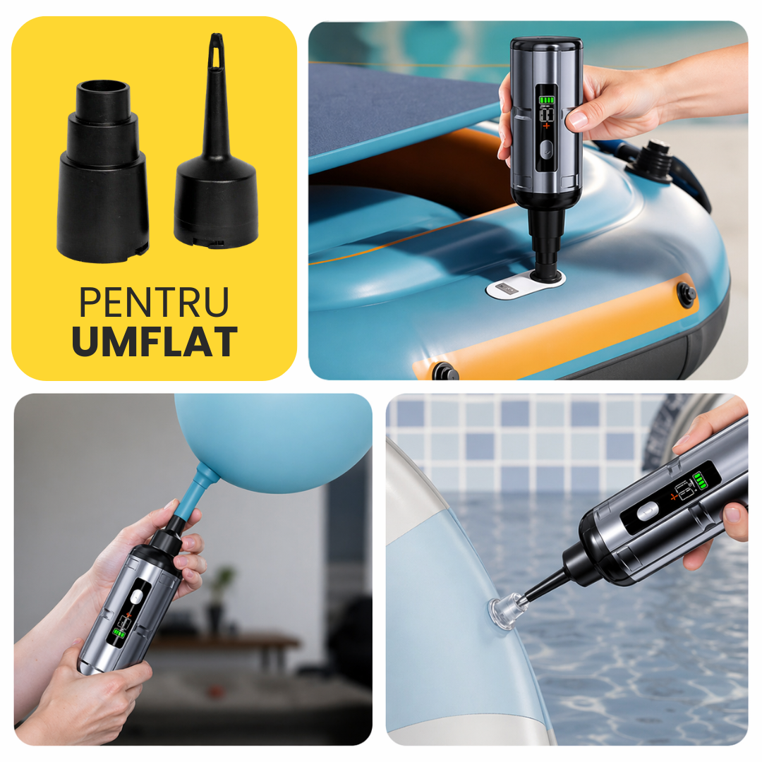 AirForce™ – Aspirator Auto cu Acumulator, 22.000 PA, Fără Fir